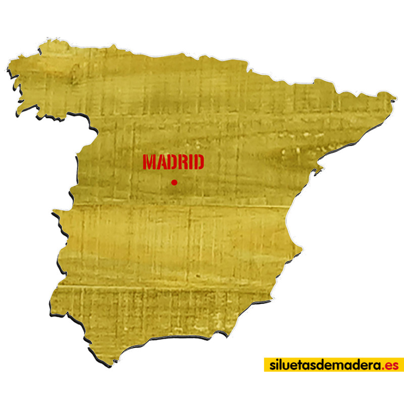 Mapa de España (de madera)