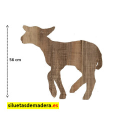cordero belén madera tamaño real siluetas nacimiento pesebre