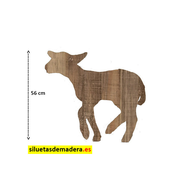 cordero belén madera tamaño real siluetas nacimiento pesebre