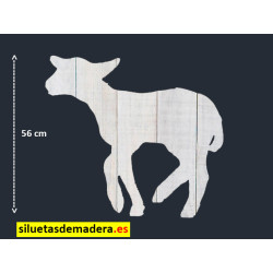 cordero belén madera tamaño real siluetas nacimiento pesebre