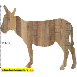 burro belén madera tamaño real siluetas nacimiento pesebre