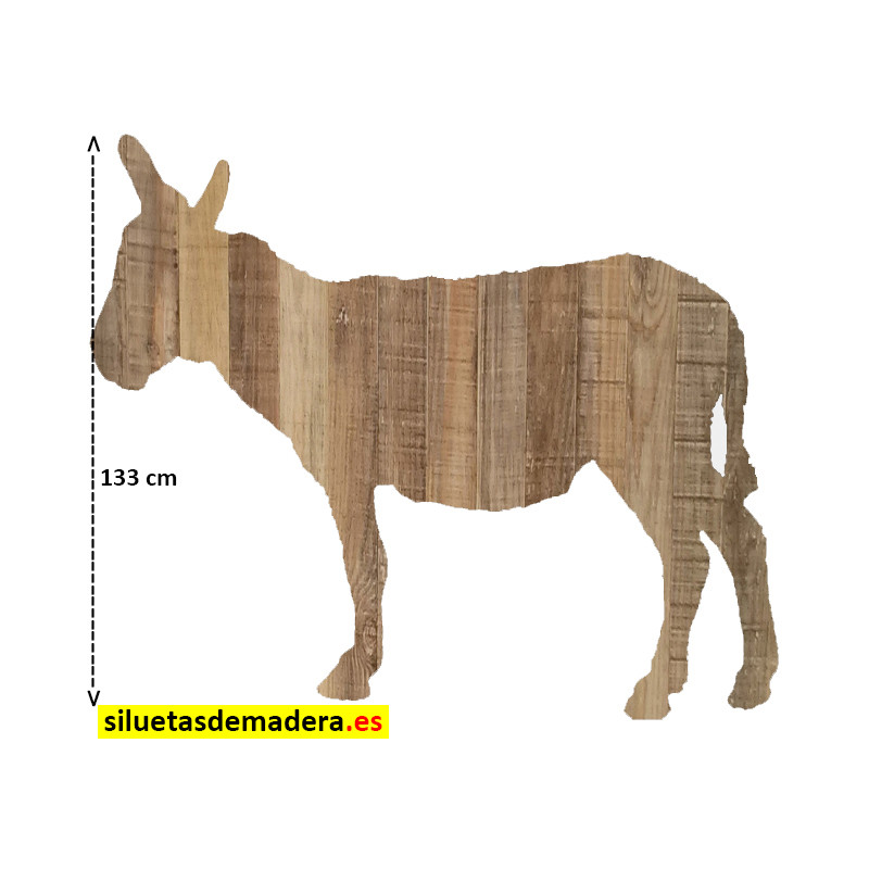 burro belén madera tamaño real siluetas nacimiento pesebre