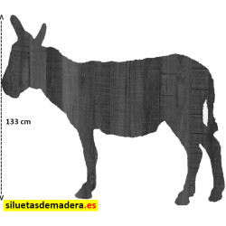 burro belén madera tamaño real siluetas nacimiento pesebre