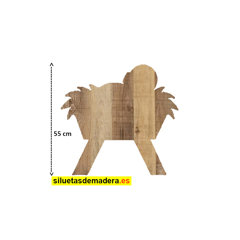 Niño Jesús belén madera tamaño real siluetas nacimiento pesebre
