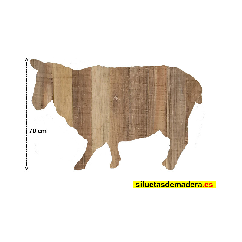 oveja belén madera tamaño real siluetas nacimiento pesebre