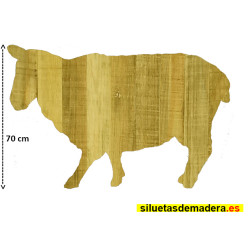 oveja belén madera tamaño real siluetas nacimiento pesebre