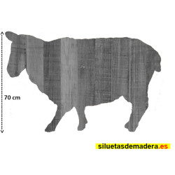 oveja belén madera tamaño real siluetas nacimiento pesebre