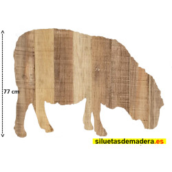 oveja belén madera tamaño real siluetas nacimiento pesebre