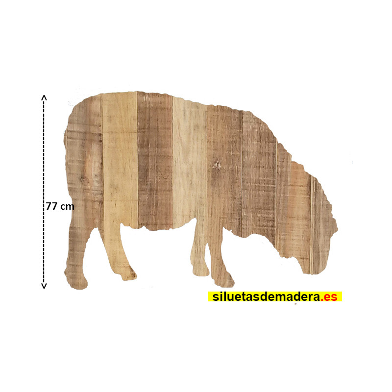 oveja belén madera tamaño real siluetas nacimiento pesebre