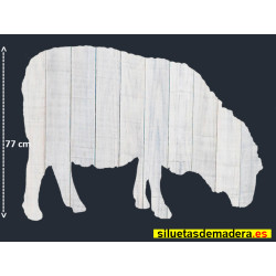 oveja belén madera tamaño real siluetas nacimiento pesebre