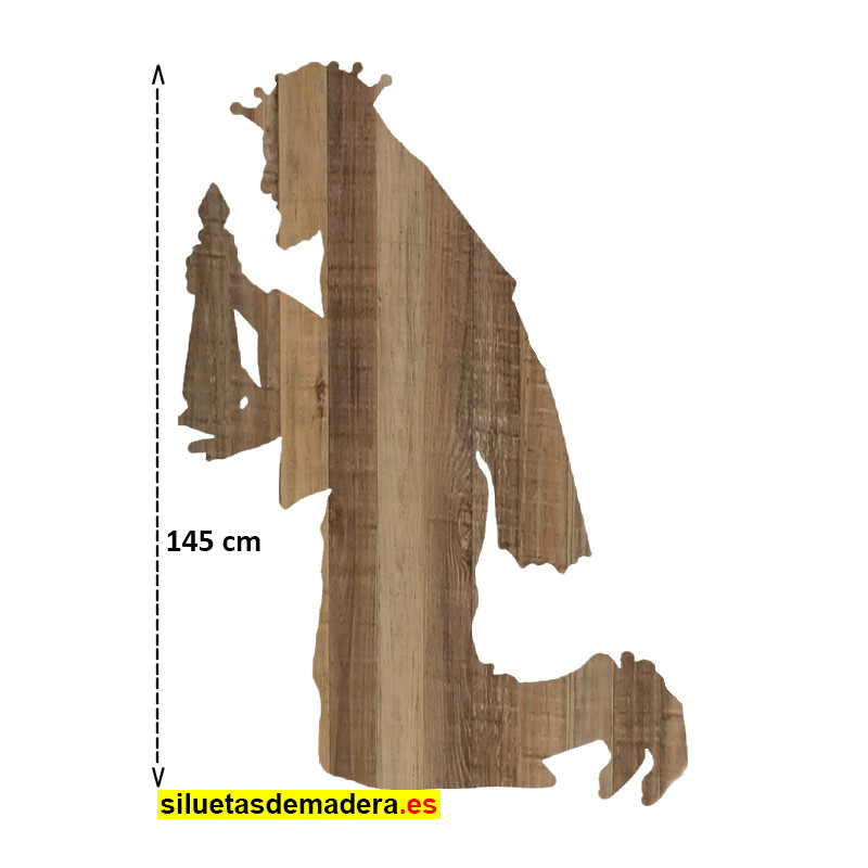 rey mago belén madera tamaño real siluetas nacimiento pesebre