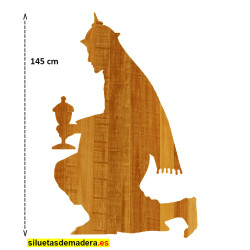 rey mago belén madera tamaño real siluetas nacimiento pesebre