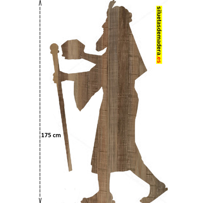 rey mago belén madera tamaño real siluetas nacimiento pesebre
