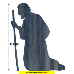 san josé belén madera tamaño real siluetas nacimiento pesebre