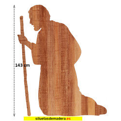 san josé belén madera tamaño real siluetas nacimiento pesebre