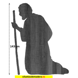 san josé belén madera tamaño real siluetas nacimiento pesebre