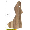 virgen maria belén madera tamaño real siluetas nacimiento pesebre