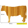 vaca belén madera tamaño real siluetas nacimiento pesebre