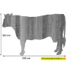 vaca belén madera tamaño real siluetas nacimiento pesebre